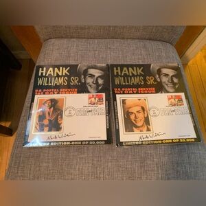 2 Collectable Hank Williams Sr. Stamps.